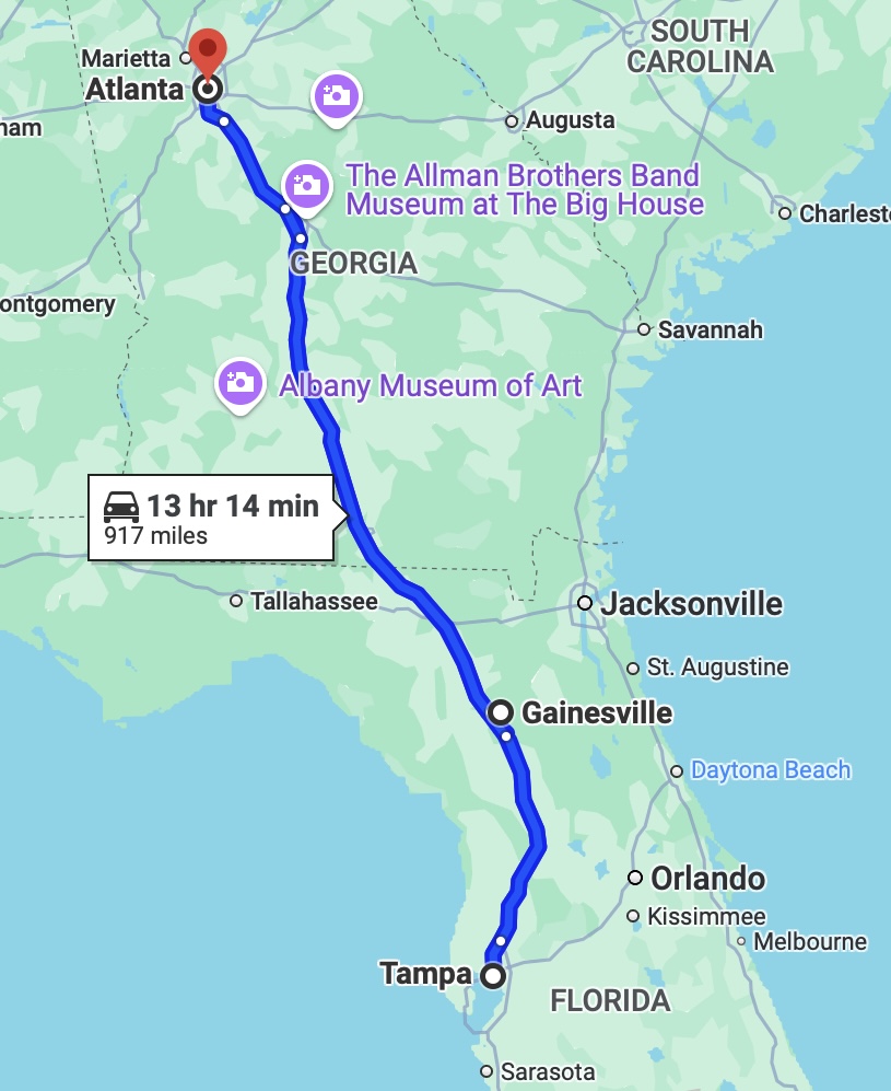 Atlanta to Tampa